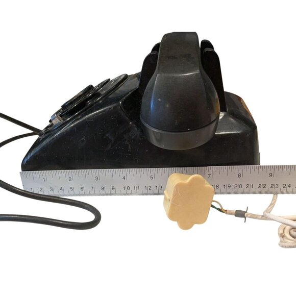 Vintage Black Rotary Dial Telephone C/D 500 3/55 with Cord - Picture 14 of 15